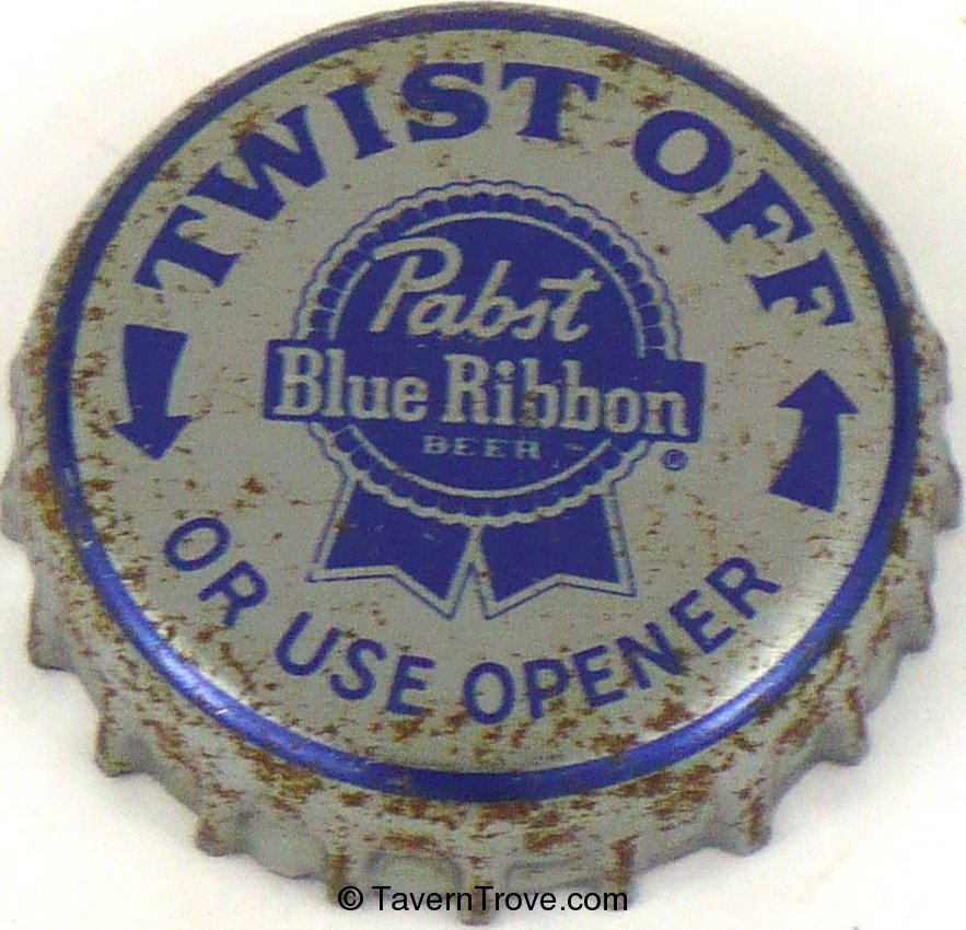 Pabst Blue Ribbon Beer (dull silver)
