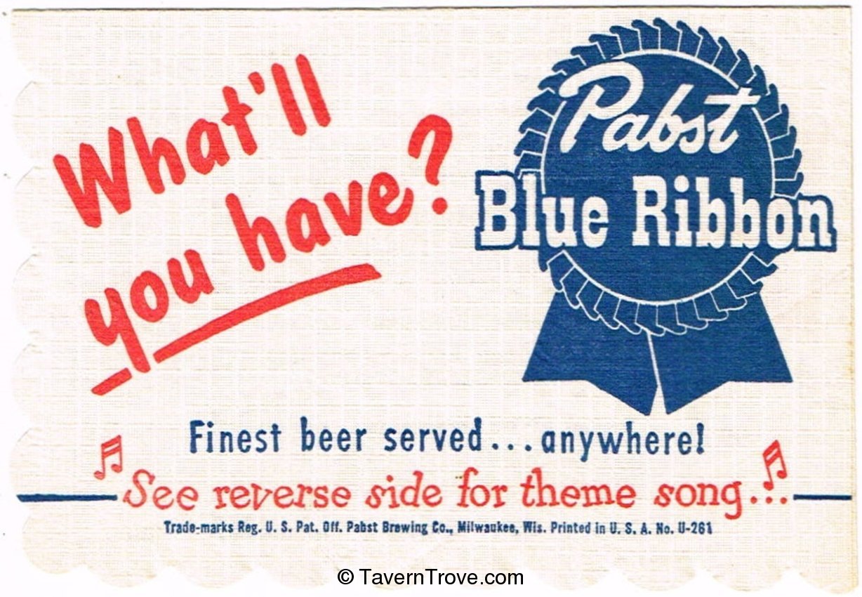 Pabst Blue Ribbon Beer