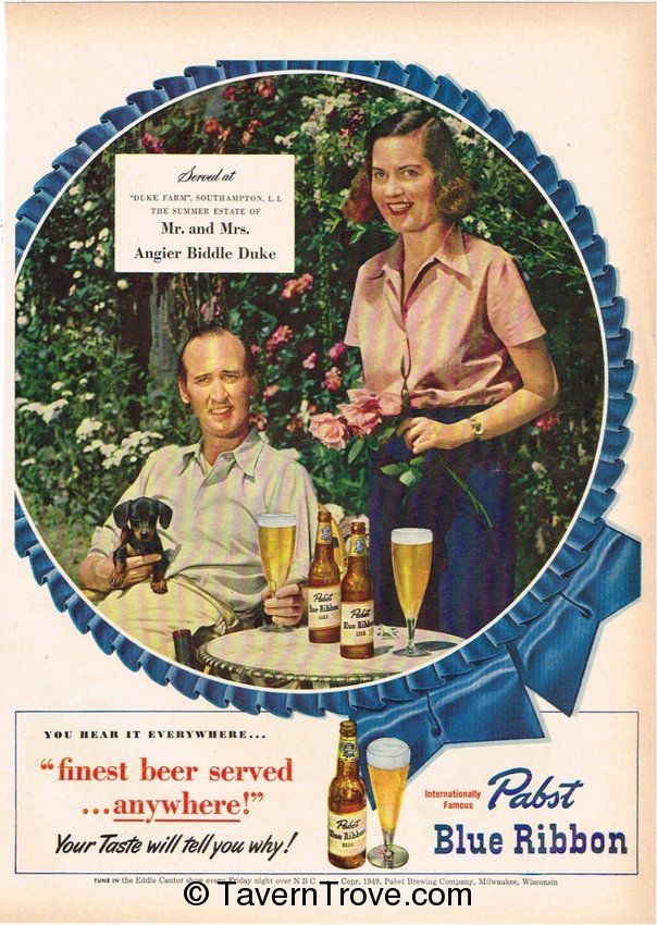 Pabst Blue Ribbon Beer Endorsement