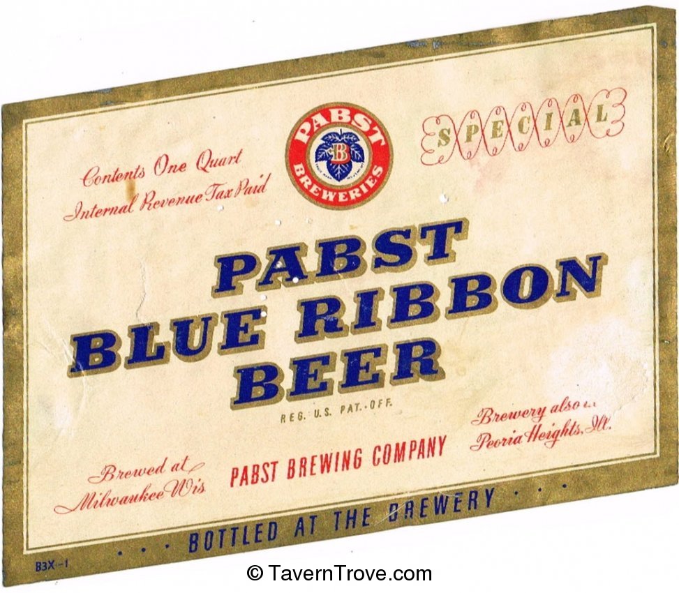 Pabst Blue Ribbon Beer