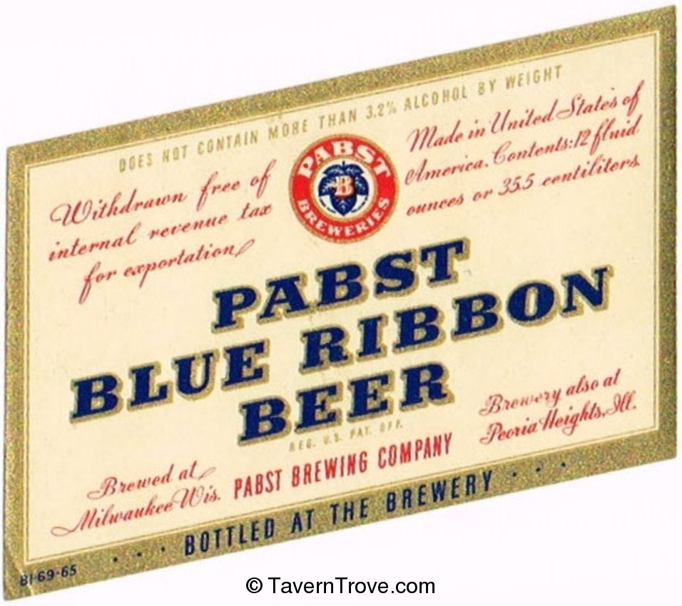 Pabst Blue Ribbon Beer