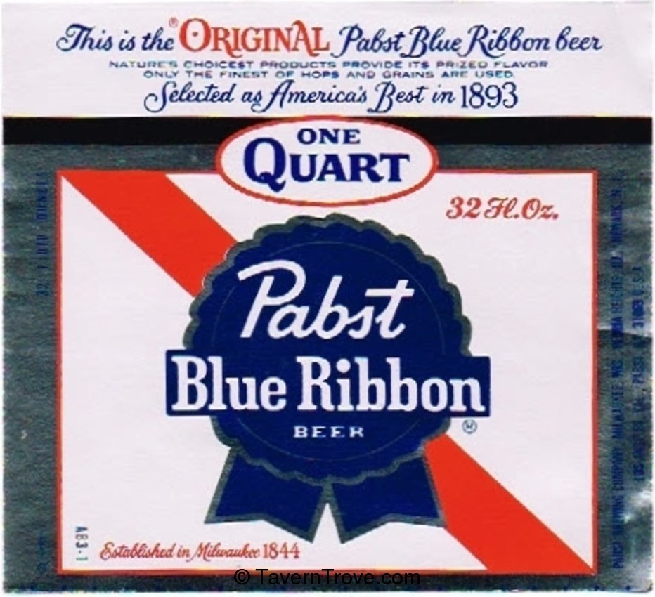 Pabst Blue Ribbon Beer