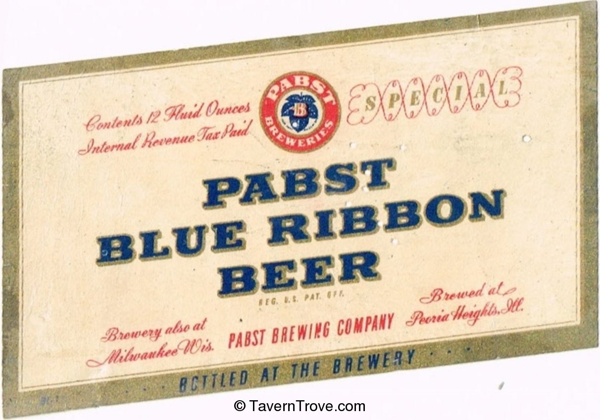 Pabst Blue Ribbon Beer