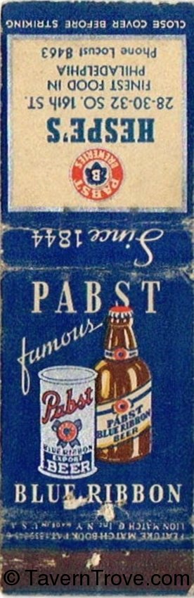 Pabst Blue Ribbon Beer