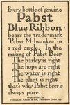 Pabst Blue Ribbon Beer