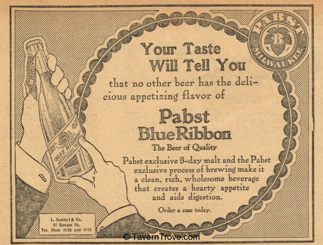 Pabst Blue Ribbon Beer