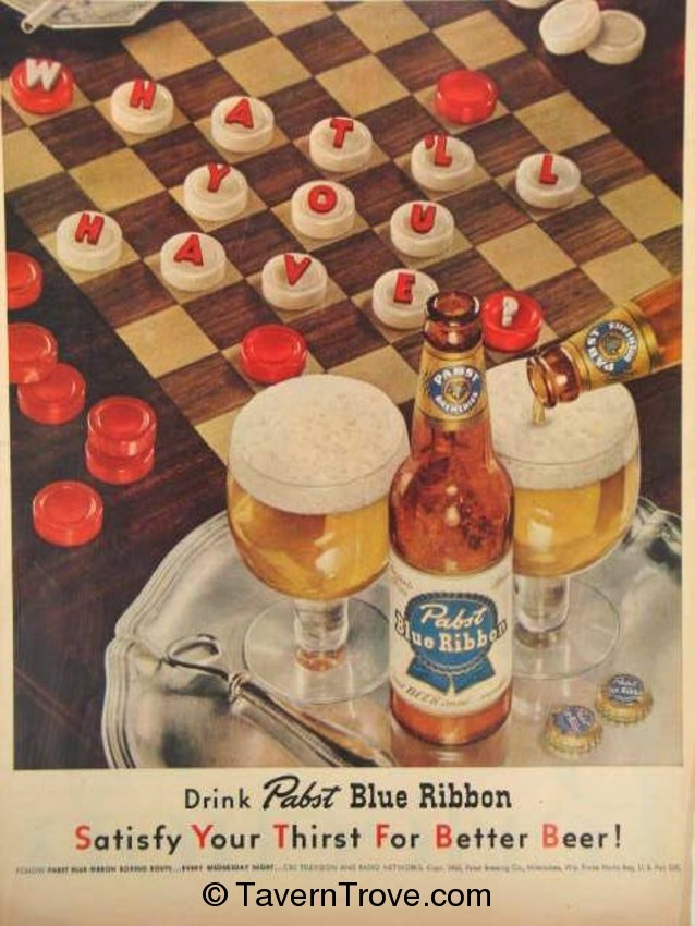 Pabst Blue Ribbon Beer