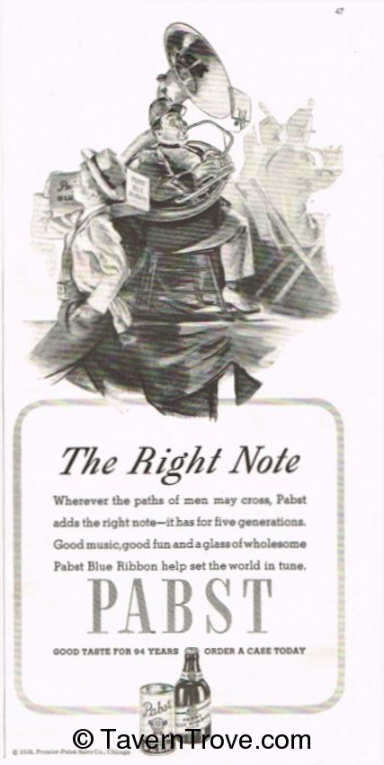 Pabst Blue Ribbon Beer