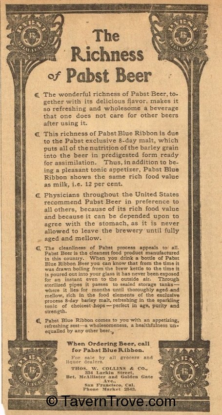 Pabst Blue Ribbon Beer