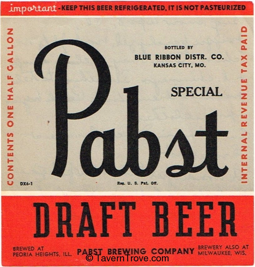 Pabst Draft Beer (Kansas City, Missouri)