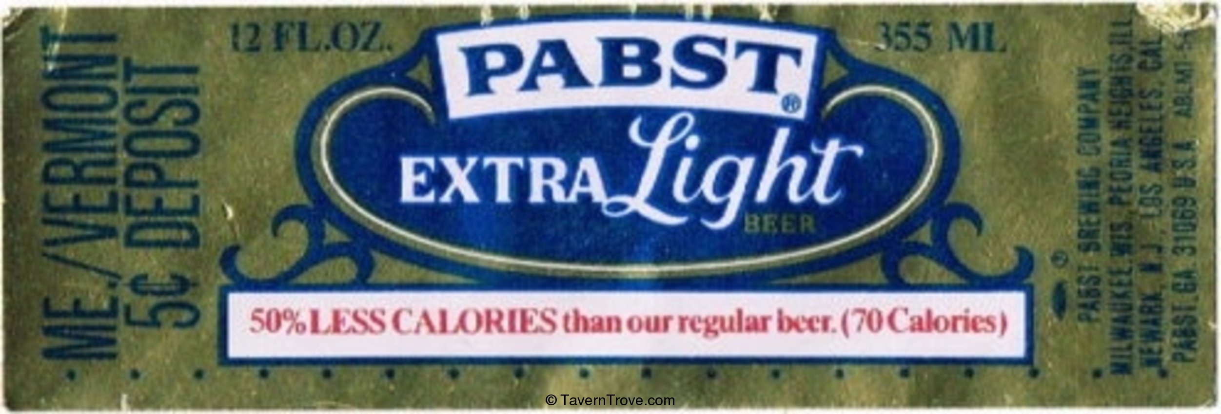 Pabst Extra Light Beer