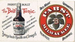 Pabst Malt Tonic 1895-1896 Pocket Calendar