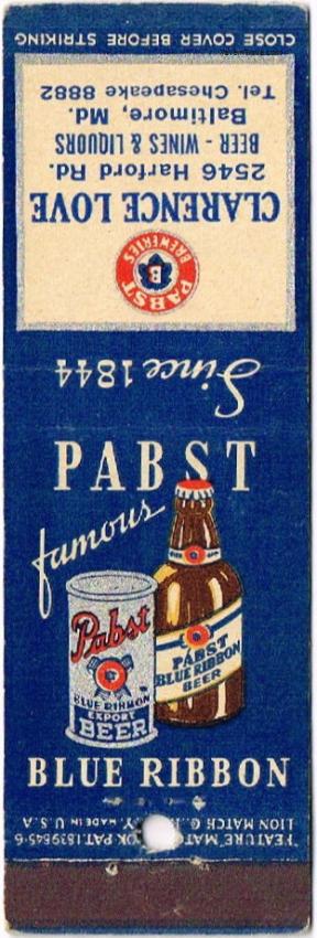 Pabst  Blue Ribbon Beer