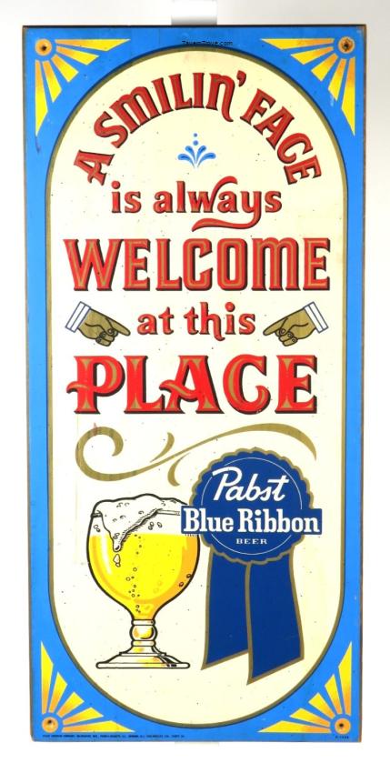 Pabst Beer Wooden Plaque 