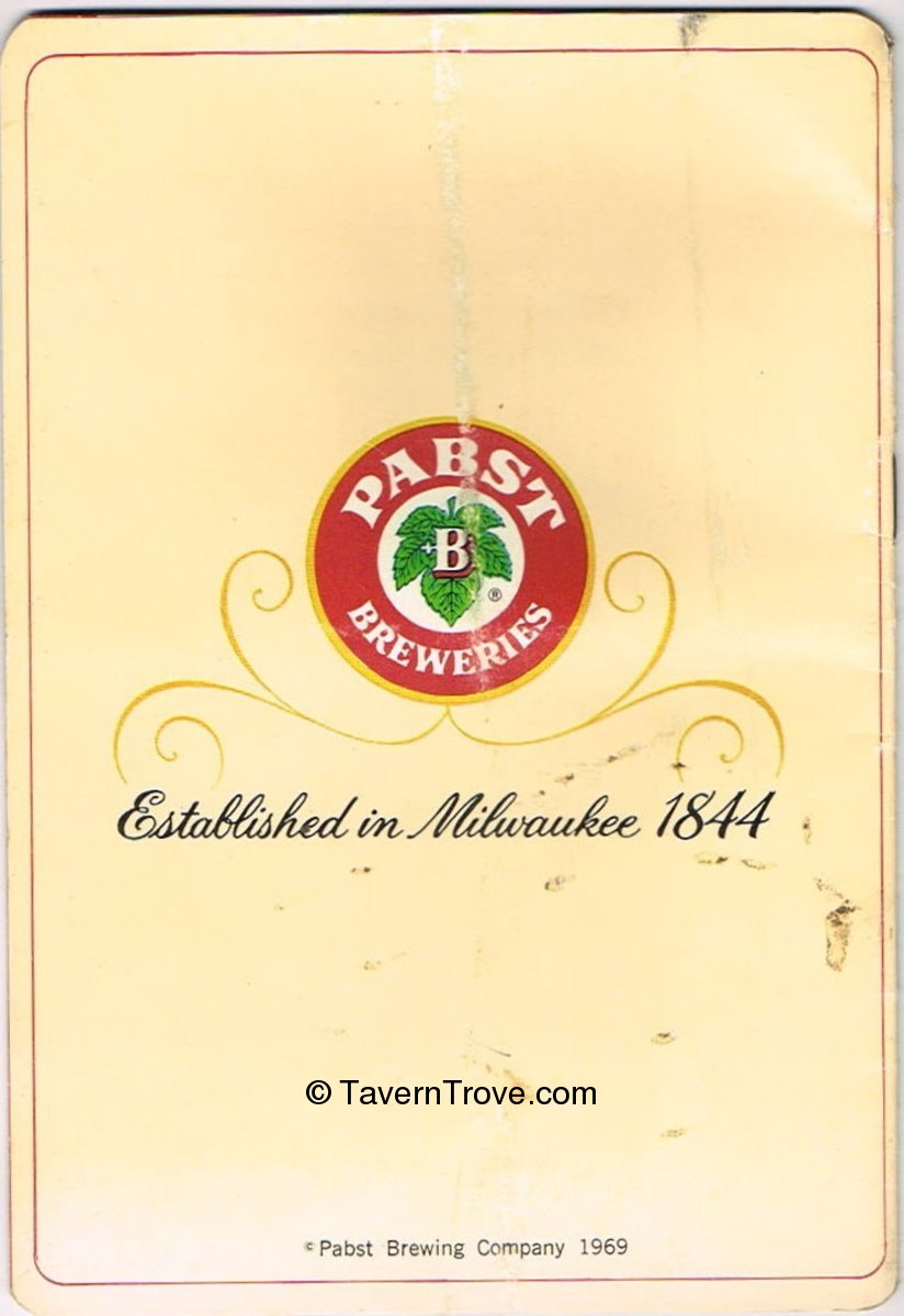 Item 75212 1969 Pabst Blue Ribbon 125th Anniversary Booklet