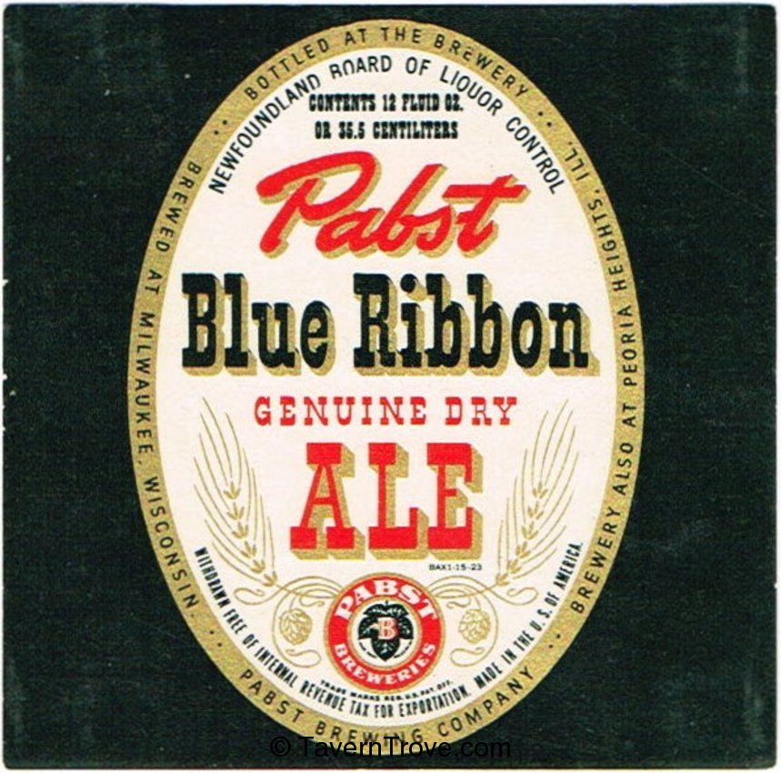 Pabst Blue Ribbon Ale (Newfoundland)