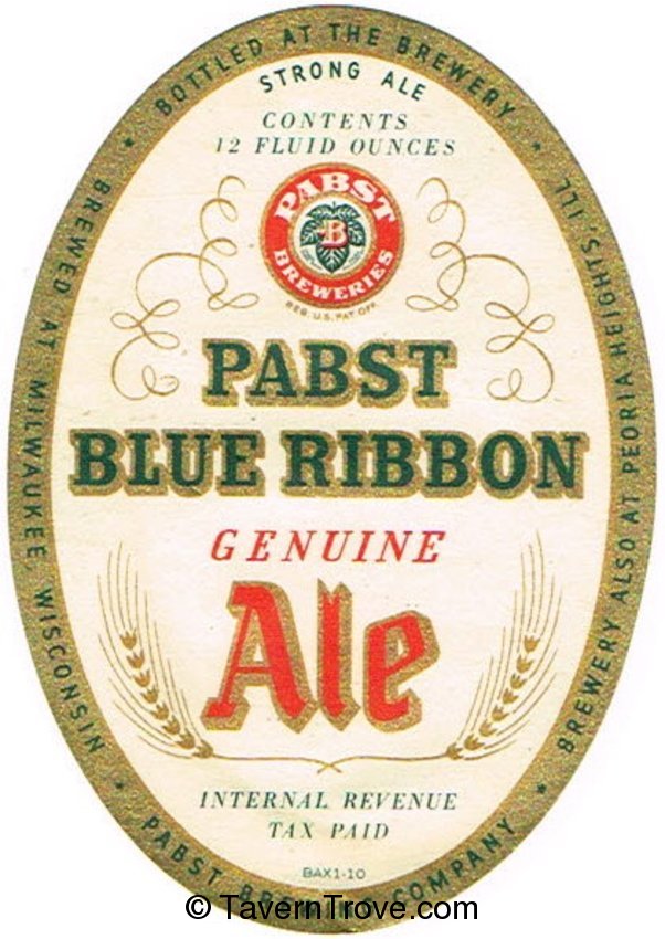 Pabst Blue Ribbon Genuine Ale