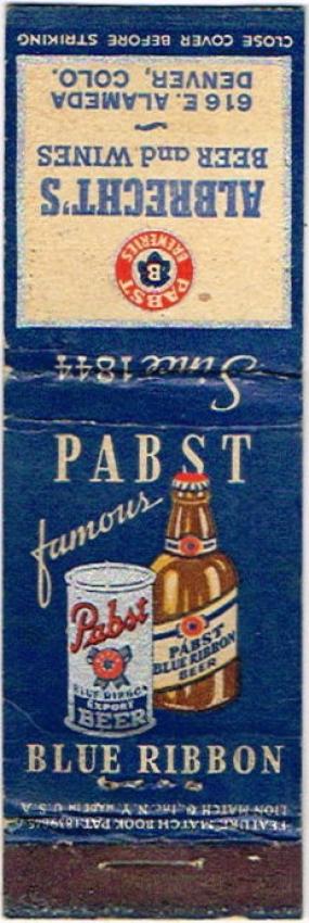 Pabst Blue Ribbon Beer