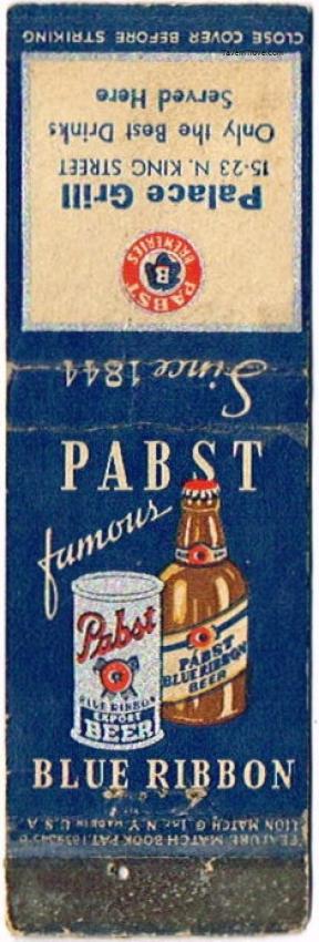 Pabst Blue Ribbon Beer