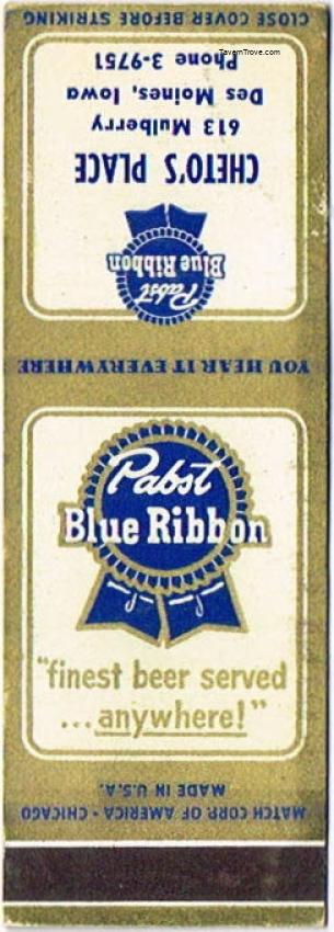 Pabst Blue Ribbon Beer