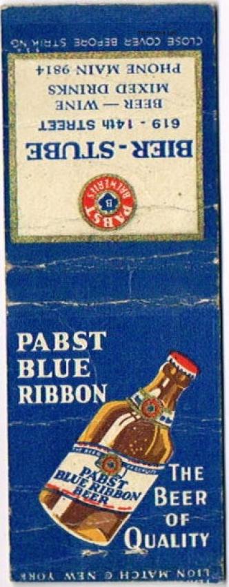 Pabst Blue Ribbon Beer