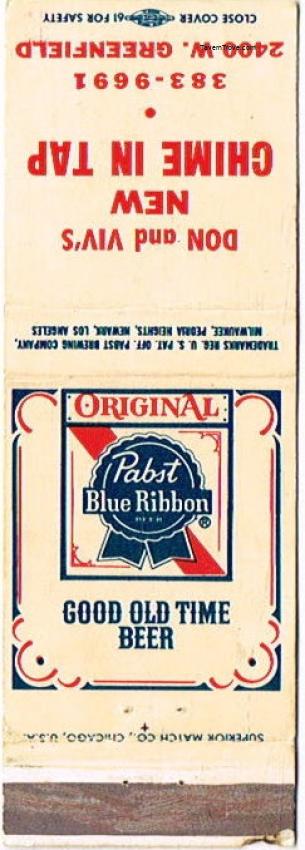 Pabst Blue Ribbon Beer