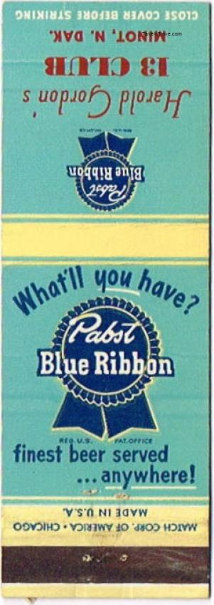Pabst Blue Ribbon Beer
