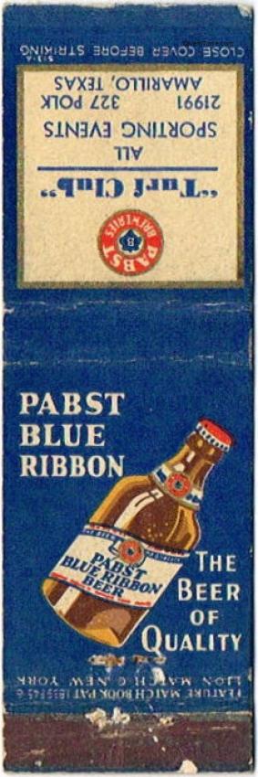 Pabst Blue Ribbon Beer