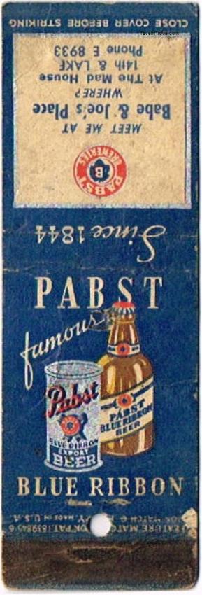 Pabst Blue Ribbon Beer