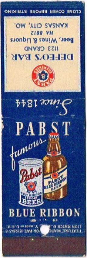 Pabst Blue Ribbon Beer