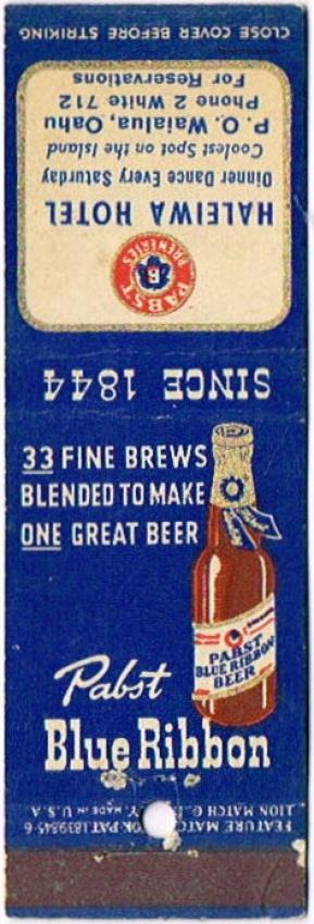 Pabst Blue Ribbon Beer