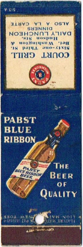 Pabst Blue Ribbon Beer