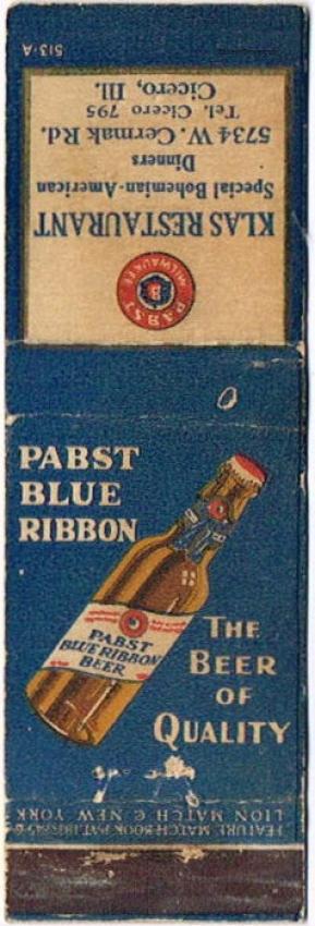 Pabst Blue Ribbon Beer