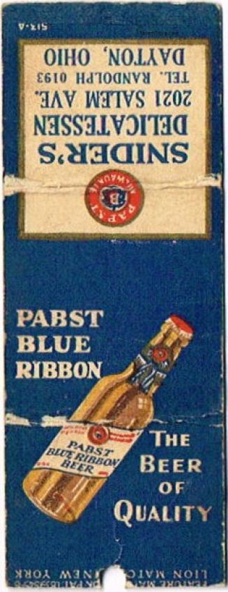 Pabst Blue Ribbon Beer
