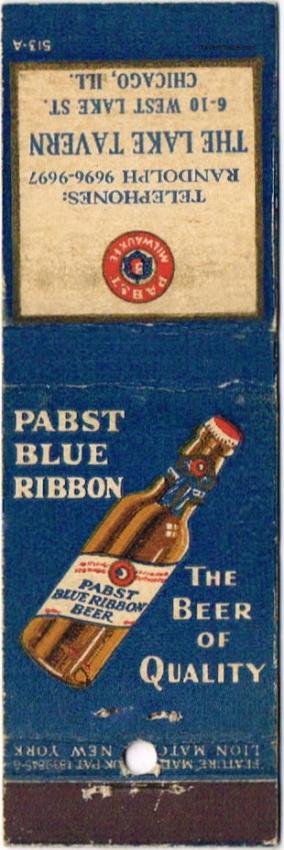 Pabst Blue Ribbon Beer