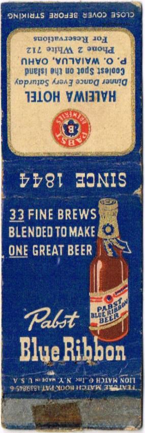 Pabst Blue Ribbon Beer