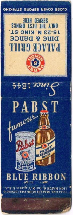 Pabst Blue Ribbon Beer