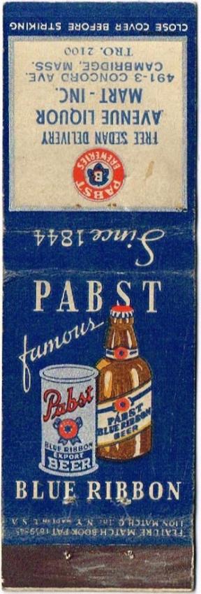 Pabst Blue Ribbon Beer