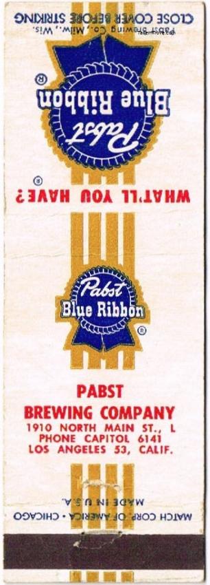 Pabst Blue Ribbon Beer