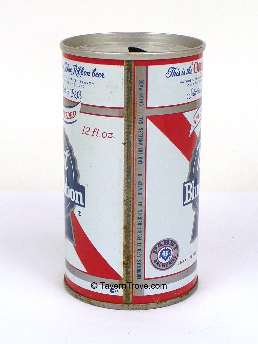 Item #17902 1966 Pabst Blue Ribbon Beer Tab Top Can T106-26