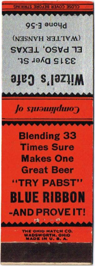 Pabst Blue Ribbon Beer