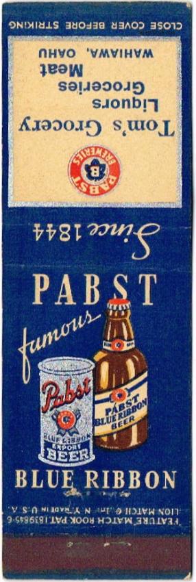 Pabst Blue Ribbon Beer