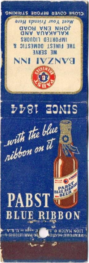 Pabst Blue Ribbon Beer