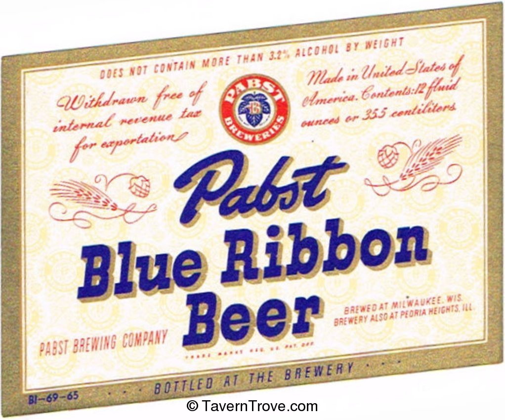 Pabst Blue Ribbon Beer