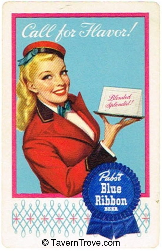 Pabst Blue Ribbon Beer (red +++)