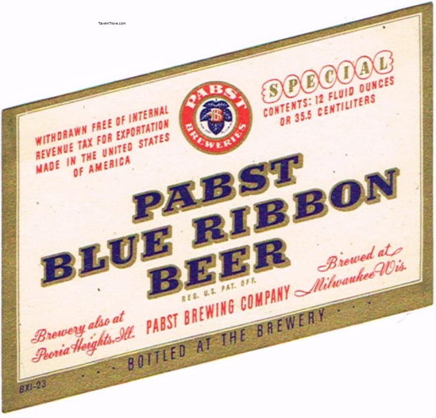 Pabst Blue Ribbon Beer