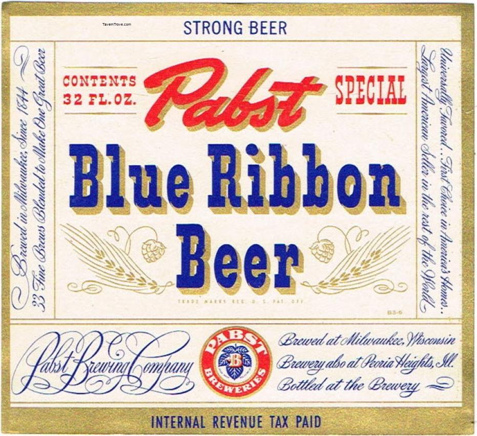 Pabst Blue Ribbon Beer