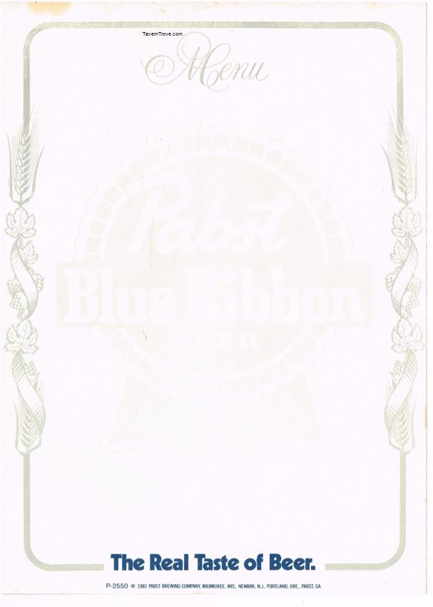 Pabst Blue Ribbon Beer