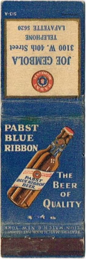 Pabst Blue Ribbon Beer