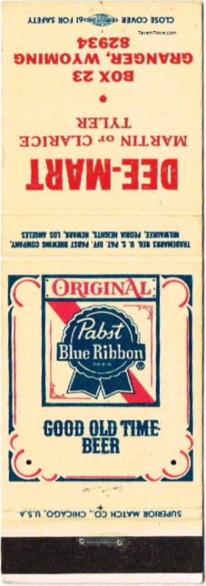 Pabst Blue Ribbon Beer Dupe